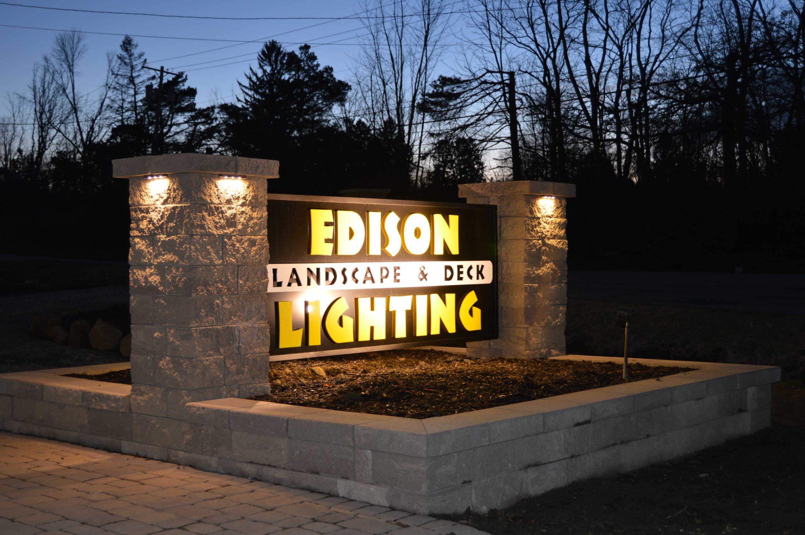 Edison Landsacpe & Deck Illuminated Sign