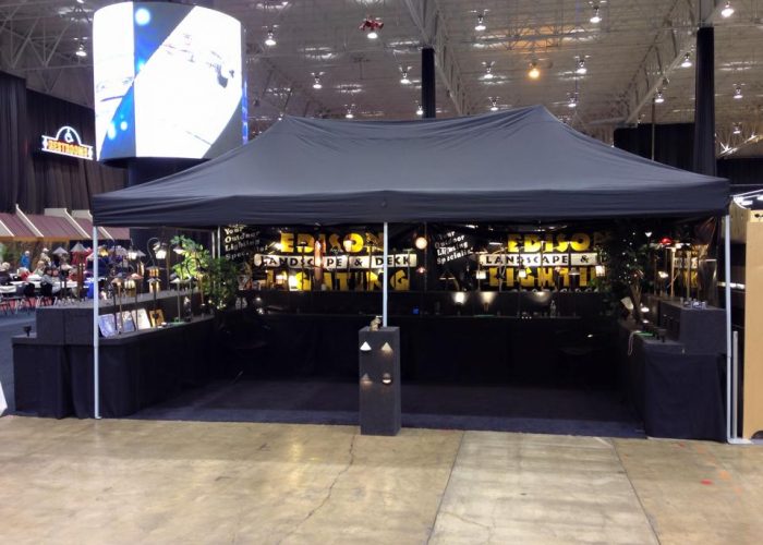 Edison Landscape Lighting booth at a outdoor lighting convention